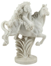 LARGE CARVED MARBLE SCULPTURE,