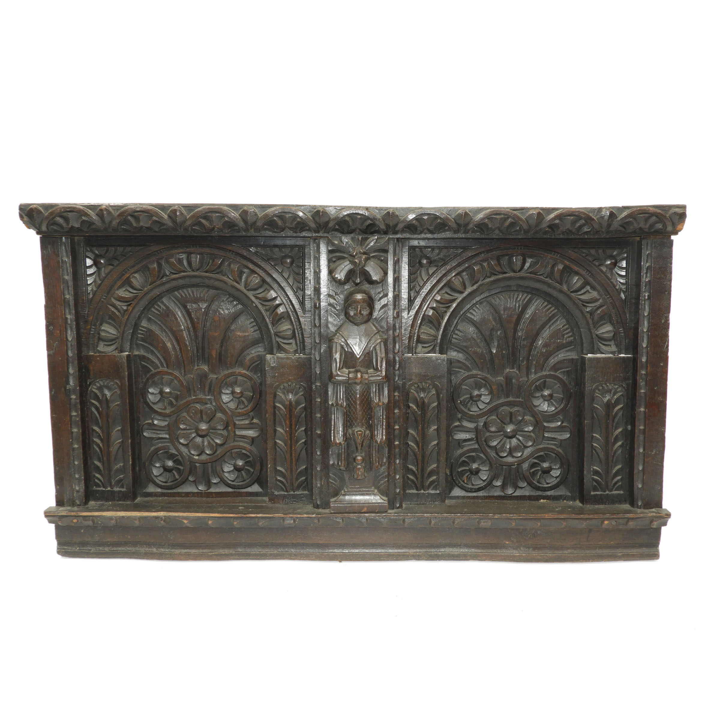 Large Carved Oak Panel, early