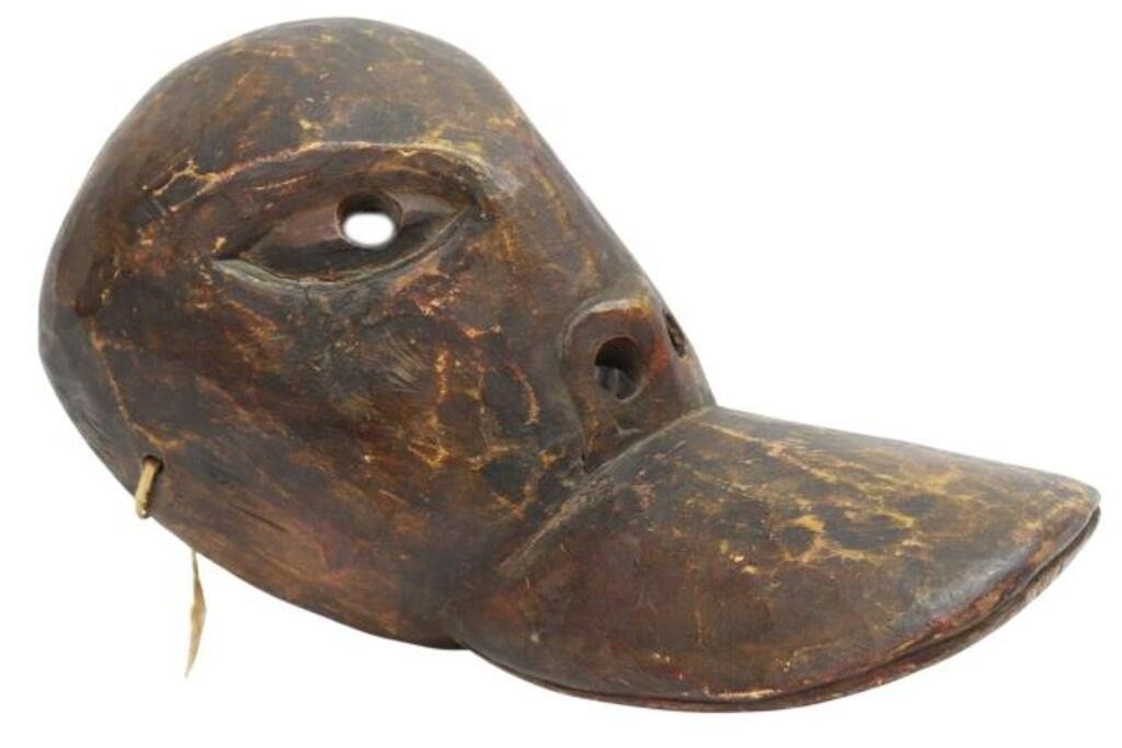 LARGE CARVED WOOD FIGURAL ANIMAL