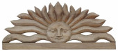 LARGE CARVED WOOD OVER-DOOR AR