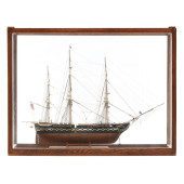 LARGE CASED WOODEN MODEL OF TH