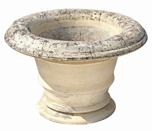 LARGE CAST-CONCRETE PAINTED