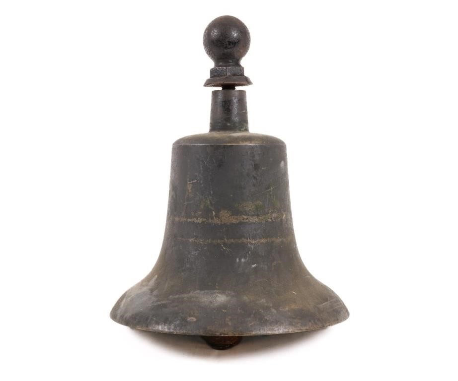 Large cast iron bronze bell mid