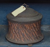 LARGE CAST IRON COAL BIN, RISI