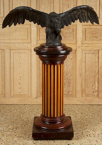 LARGE CAST IRON PILOT HOUSE EAGLE