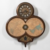 LARGE CAST IRON WALL CLOCK WIT