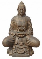 LARGE CAST RESIN MEDITATION BU