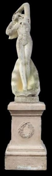 LARGE CAST STONE FIGURE, VENUS