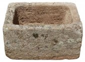 LARGE CAST STONE GARDEN BASINL