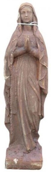 LARGE CAST STONE GARDEN FIGURE