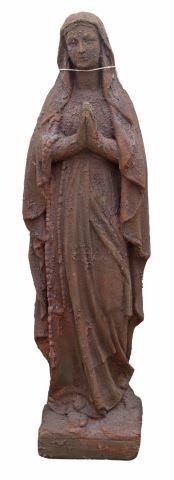 LARGE CAST STONE GARDEN FIGURE,