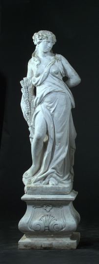 Large Cast-Stone Garden Figure, 