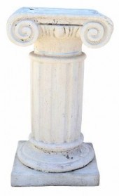 LARGE CAST STONE IONIC FLUTED
