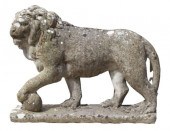 LARGE CAST STONE MEDICI LION G