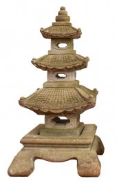 LARGE CAST STONE PAGODA GARDEN