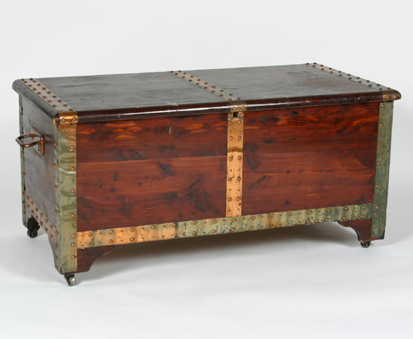 Large cedar chest with studded