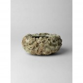 LARGE CELADON AND RUSSET JADE