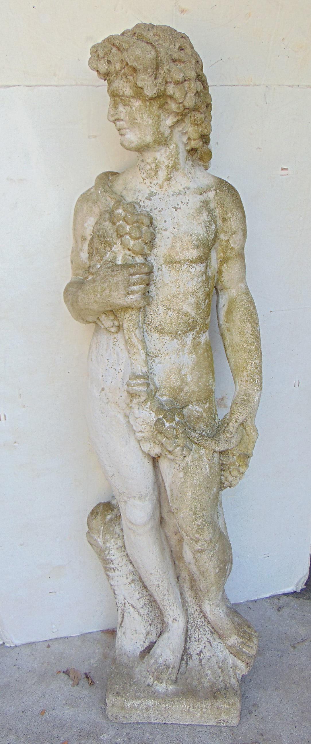 LARGE CEMENT GARDEN STATUE,