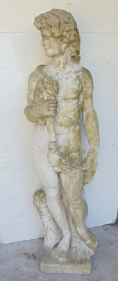 LARGE CEMENT GARDEN STATUE, NE