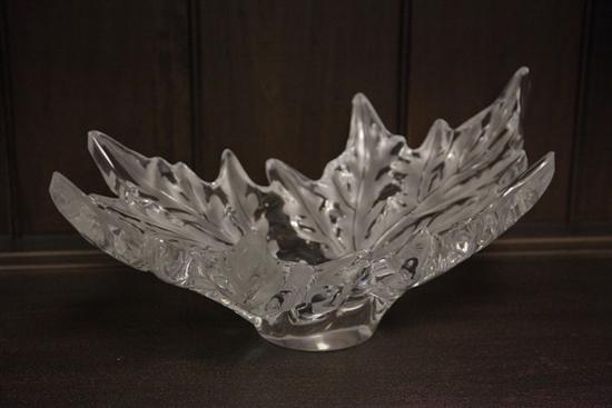 LARGE CENTER BOWL. Frosted and