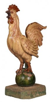 LARGE CERAMIC ROOSTER FIGURE20