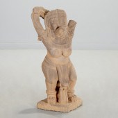 LARGE CHAMPA STYLE STONE FIGUR