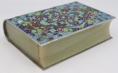 LARGE CHAMPLEVE AND ONYX BOOK