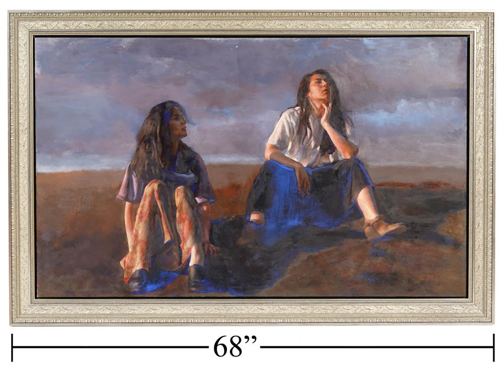 LARGE CHASE CHEN OIL PAINTING
