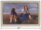 LARGE CHASE CHEN OIL PAINTING