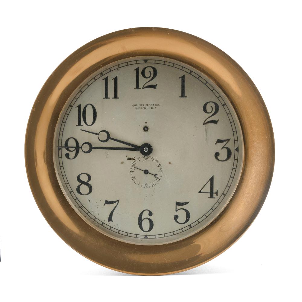 LARGE CHELSEA SHIP’S CLOCK CASE