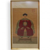 LARGE CHINESE ANCESTRAL PAINTI