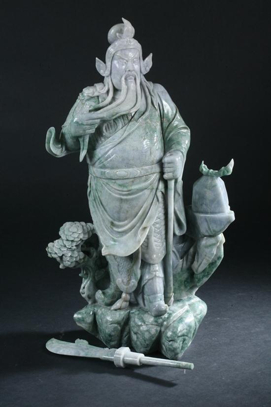 LARGE CHINESE APPLE GREEN AND