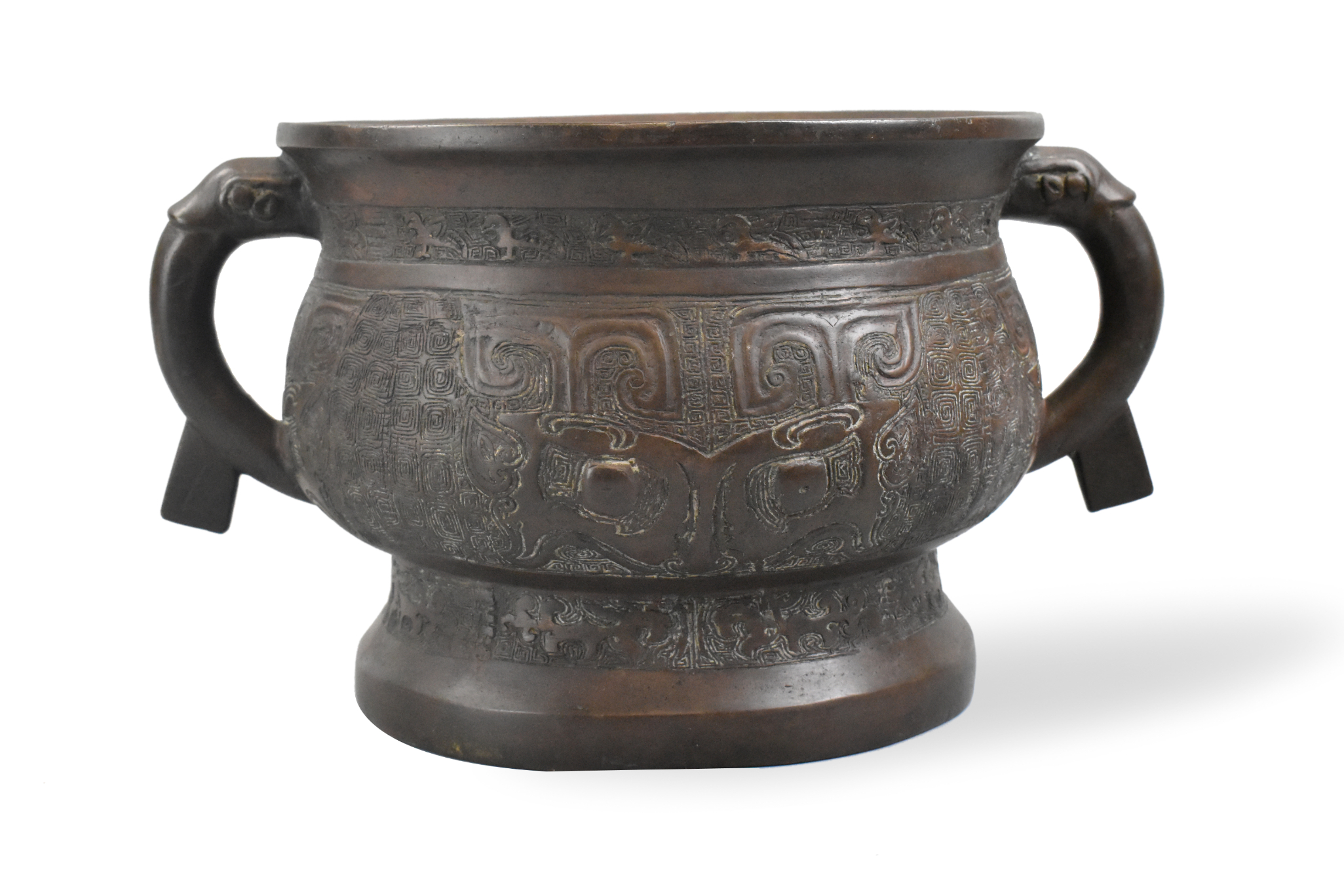 LARGE CHINESE ARCHAISTIC BRONZE