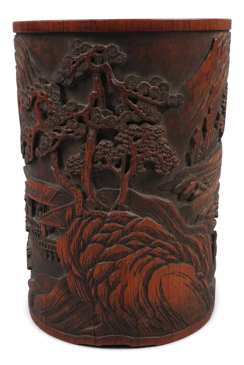 LARGE CHINESE BAMBOO BITONG