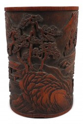 LARGE CHINESE BAMBOO BITONG (B