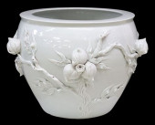 LARGE CHINESE BLANC-DE-CHINE P