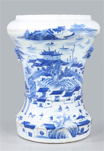Large Chinese blue and white