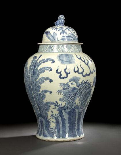 Large Chinese Blue and White