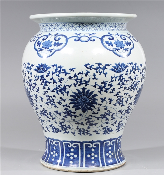 Large Chinese blue and white