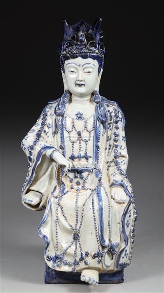 Large Chinese blue and white