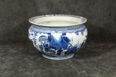 LARGE CHINESE BLUE UNDERGLAZE