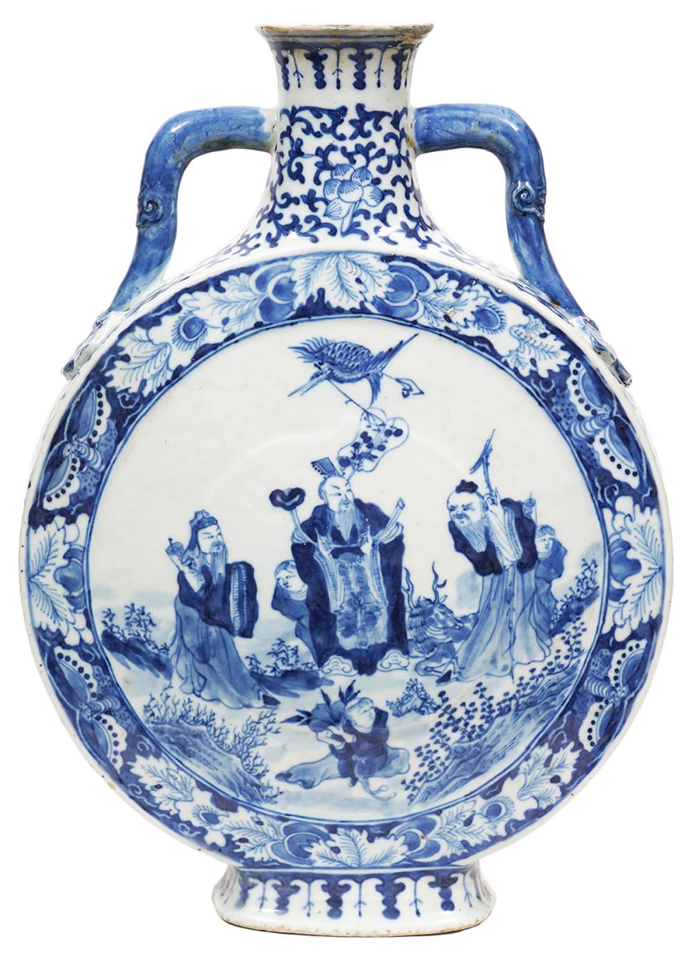 LARGE CHINESE BLUE & WHITE