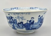 LARGE CHINESE BLUE & WHITE BOW