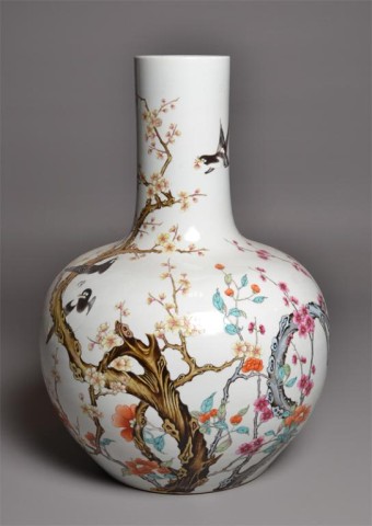 Large Chinese Bottle Porcelain Vase