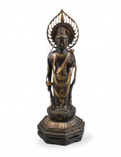 LARGE CHINESE BRONZE BUDDHA FI