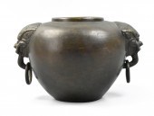LARGE CHINESE BRONZE CAST WATE