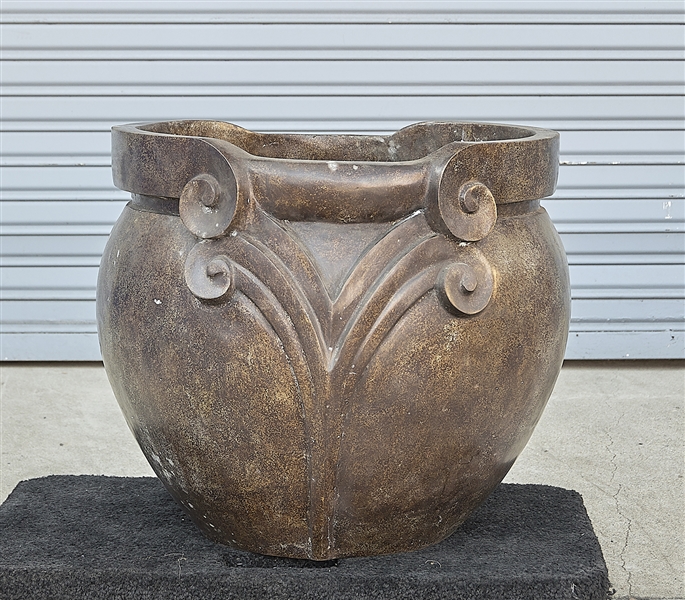 Large Chinese bronze censer; 21"