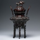 Large Chinese Bronze Censor Ch