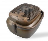 LARGE CHINESE BRONZE HAND WARM