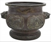LARGE CHINESE BRONZE INCENSE P